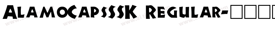 AlamoCapsSSK Regular字体转换